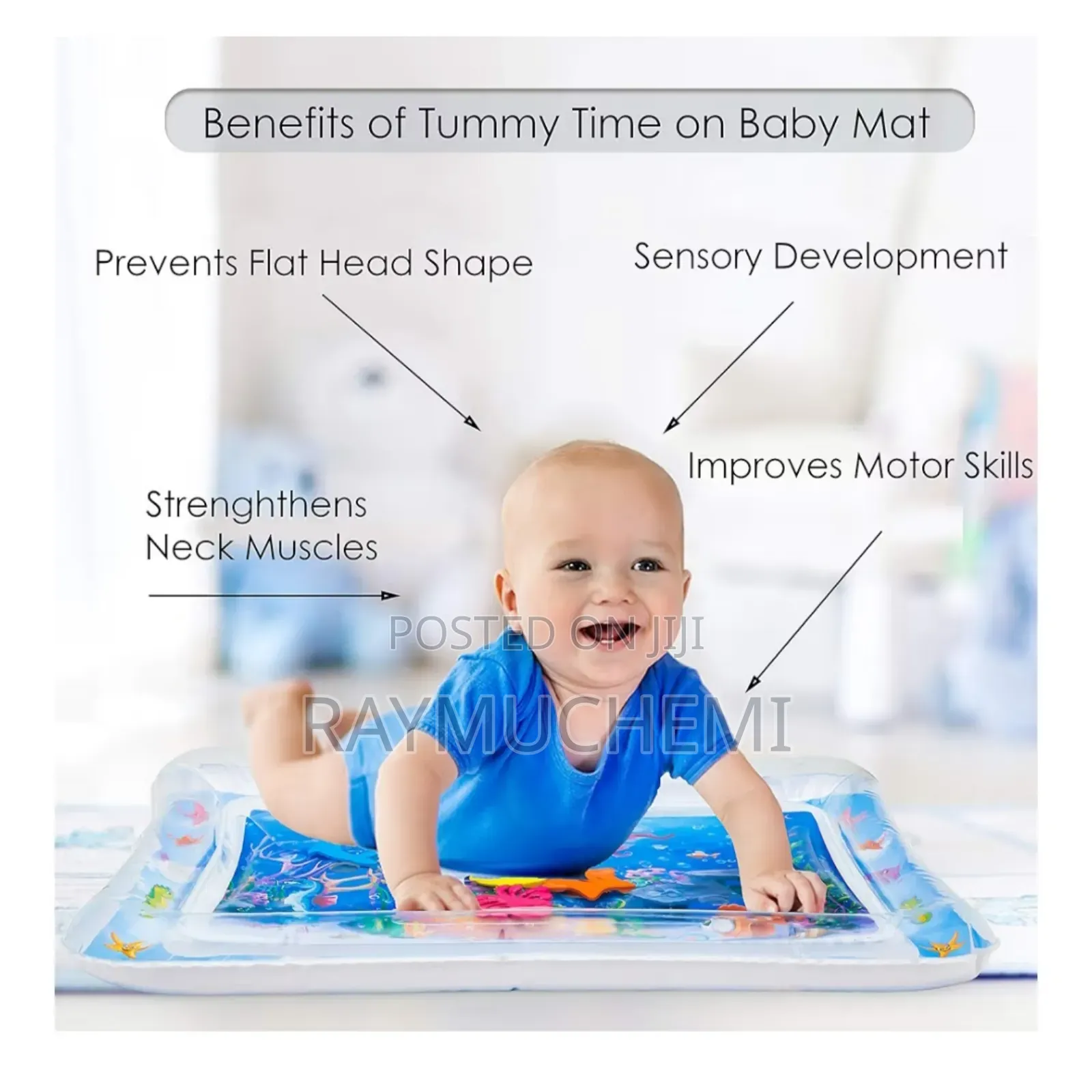Inflatable Tummy Time Water Play Mat