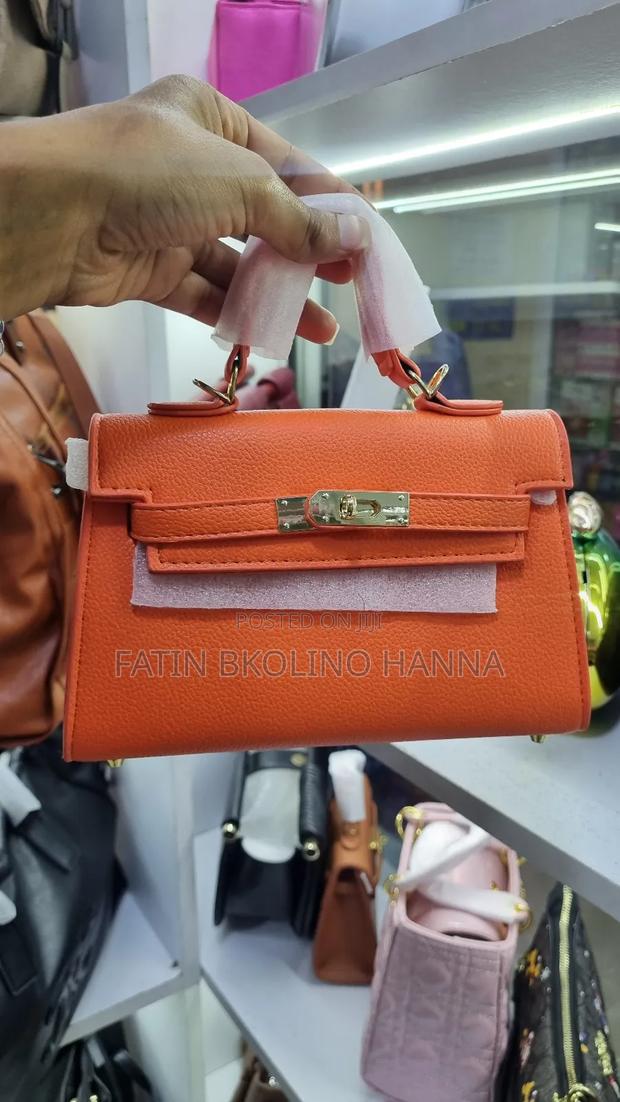 Orange Mini Hermes Handbag - main view