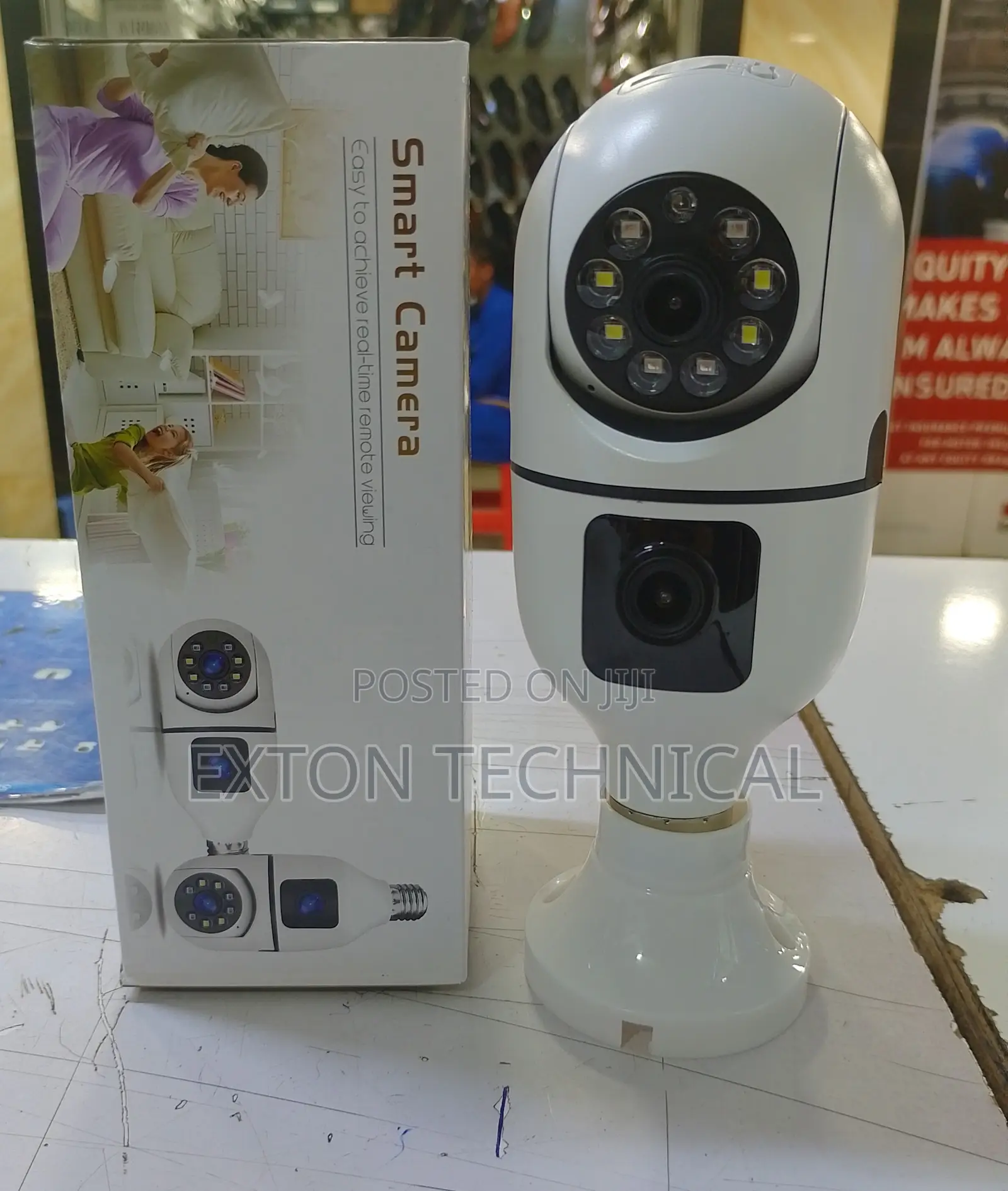 1080p Wireless Ptzdual Lensbulb CCTV Wifi Security Camera