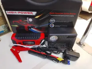 Portable Car Jump Starter With Air Compressor Led Light