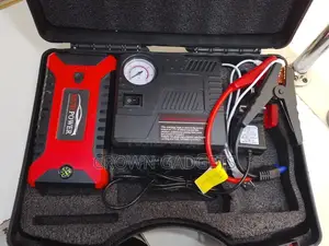 Portable Car Jump Starter With Air Compressor Led Light