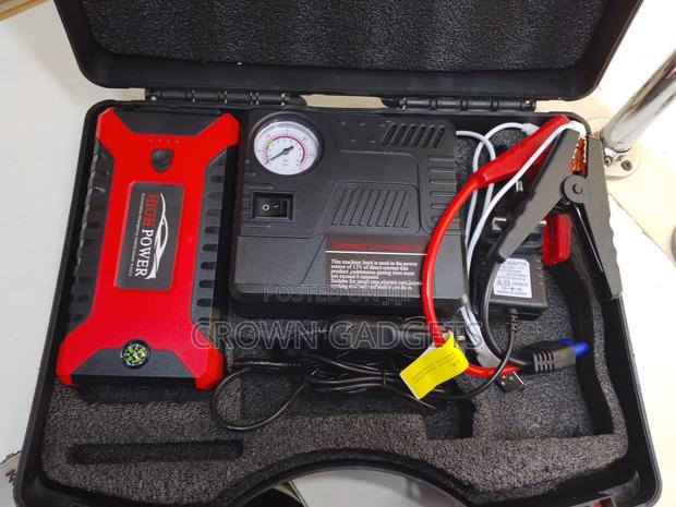 Portable Car Jump Starter With Air Compressor Led Light - thumbnail 4