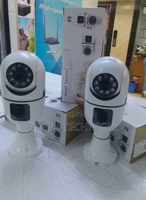 Wifi Smart PTZ Bulb Camera Hd 1080p Wireless V380 Dual Lens