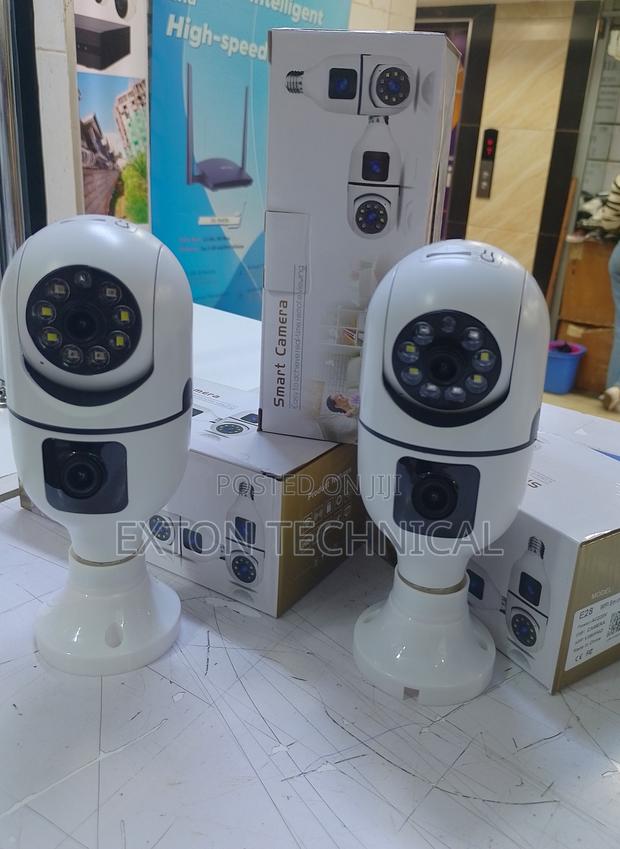 Wifi Smart PTZ Bulb Camera Hd 1080p Wireless V380 Dual Lens