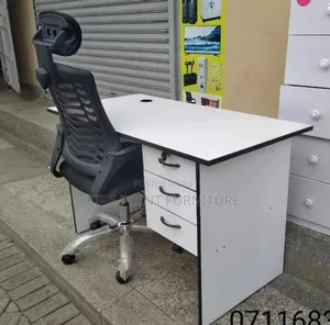 Highback Office Chair and Office Desk