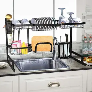 Back in Stockrust Proof Heavy Metallic 85cm Over the Sink Rack