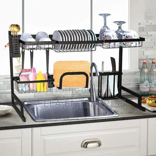Back in Stockrust Proof Heavy Metallic 85cm Over the Sink Rack