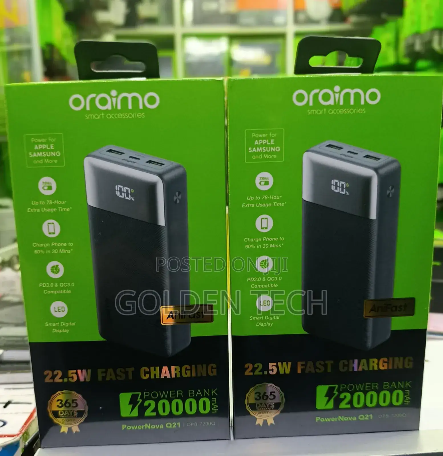 Oraimo Powernova Q21 20000mah 22.5w Power Bank