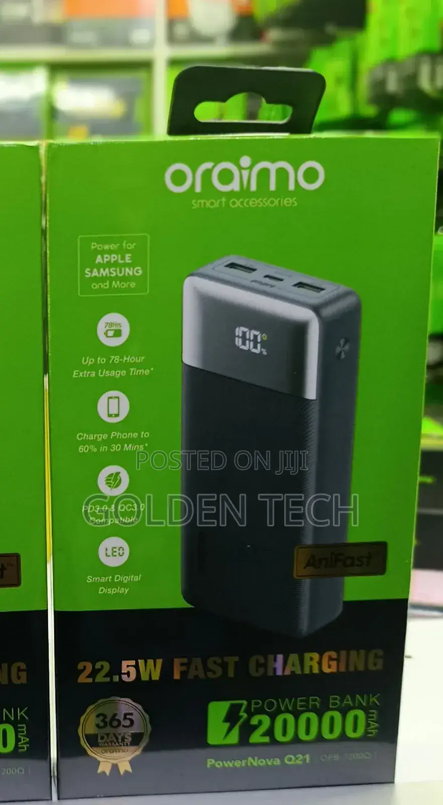 Oraimo Powernova Q21 20000mah 22.5w Power Bank