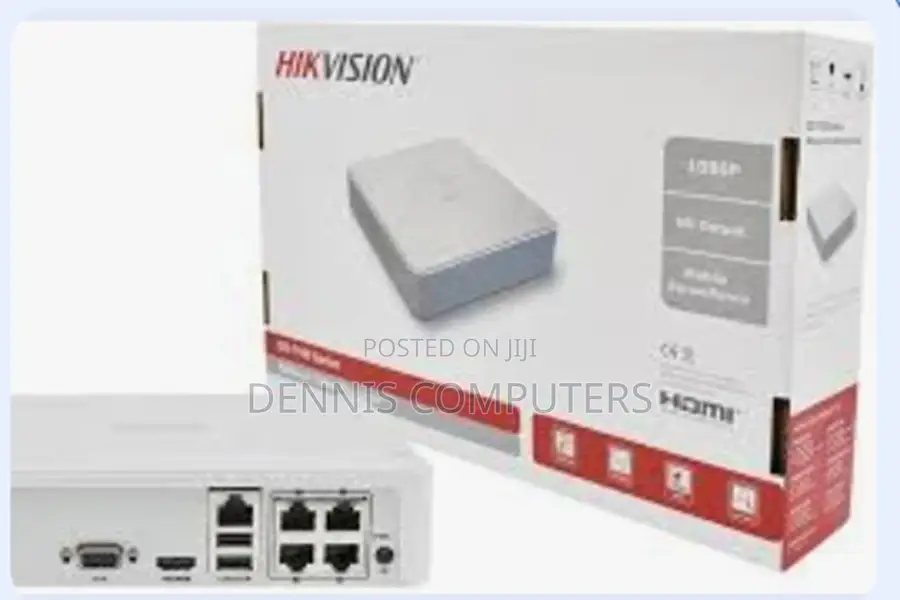 Hikvision 4-Channel NVR Video Recorder Hikvision Ds-7104ni-Q1/4p