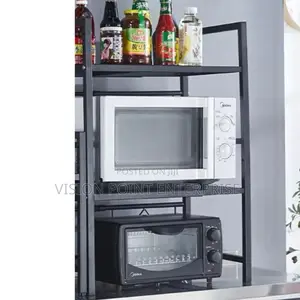 2 Layer Metallic Microwave Stand