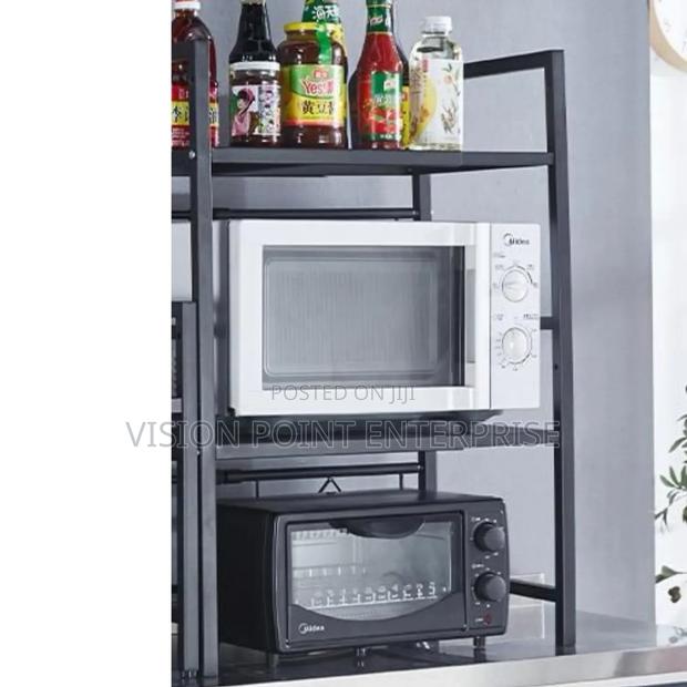 2 Layer Metallic Microwave Stand