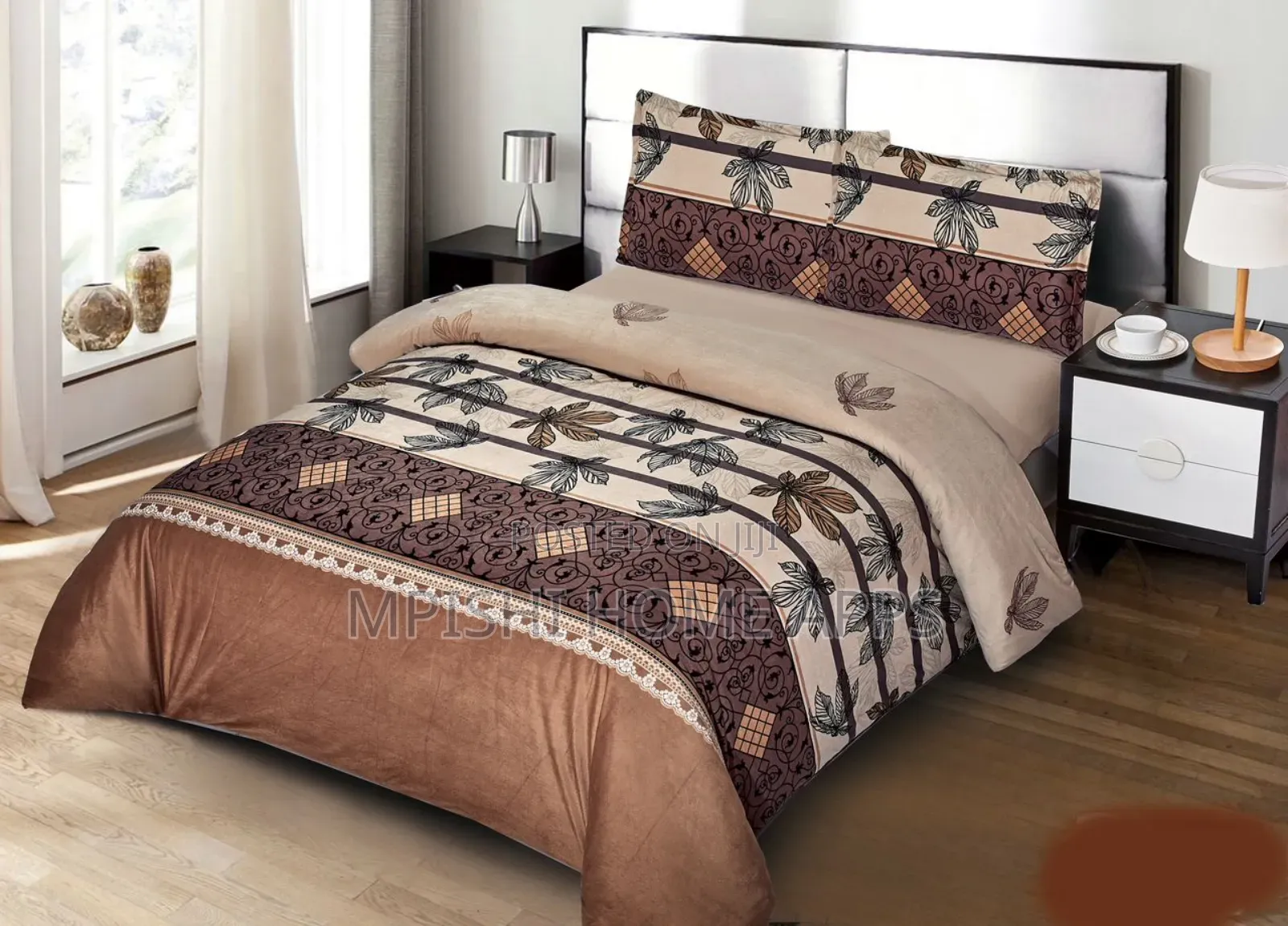 4pcs Floral Cozy Woolen Duvet Set