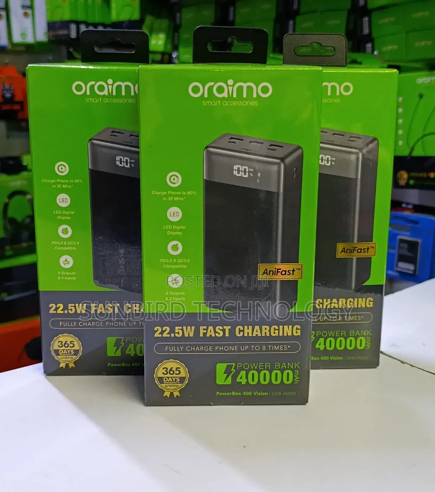 Oraimo 22.5w Powerbox 400 Vision 40,000mah Powerbank