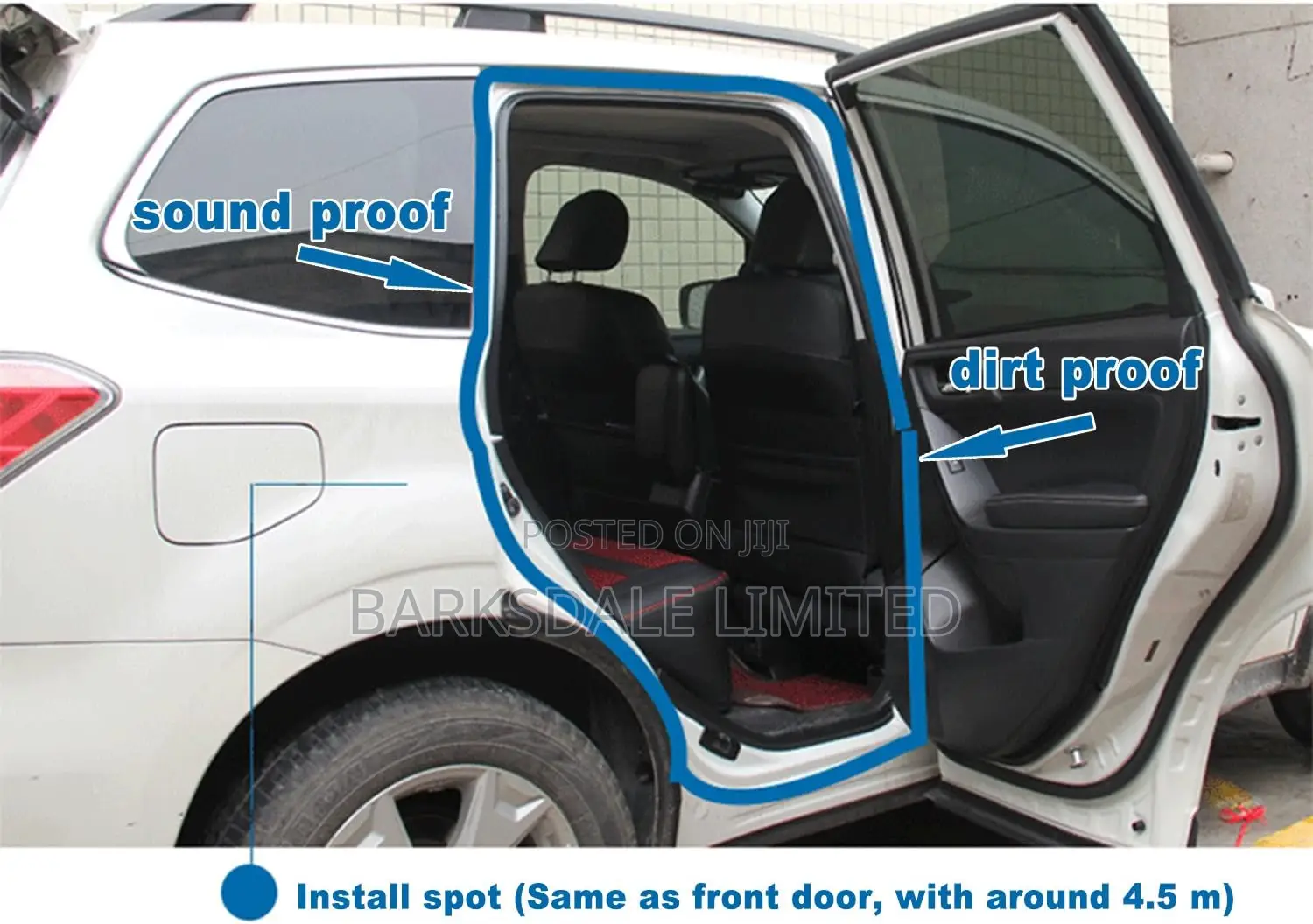 Car Door Self Adhesive Guard Rubber Seal Strip Protector Weatherstrip