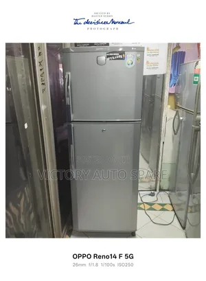Gray Double Door Fridge