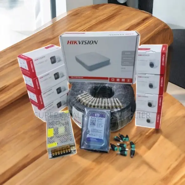 Hikvision 8 Cameras 2mp 1080p CCTV System With Smartphone Monitoring