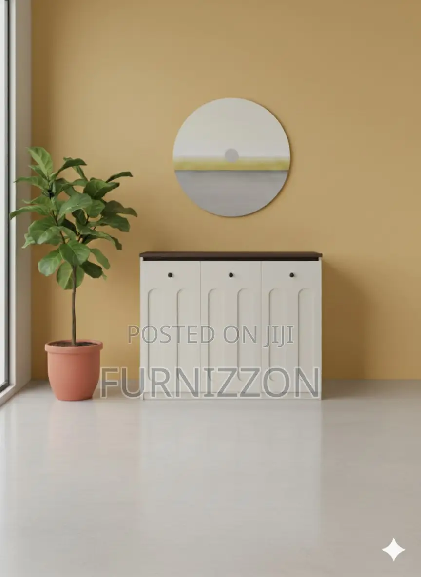 Modern Italian Tea Table With 3 Storage Columns