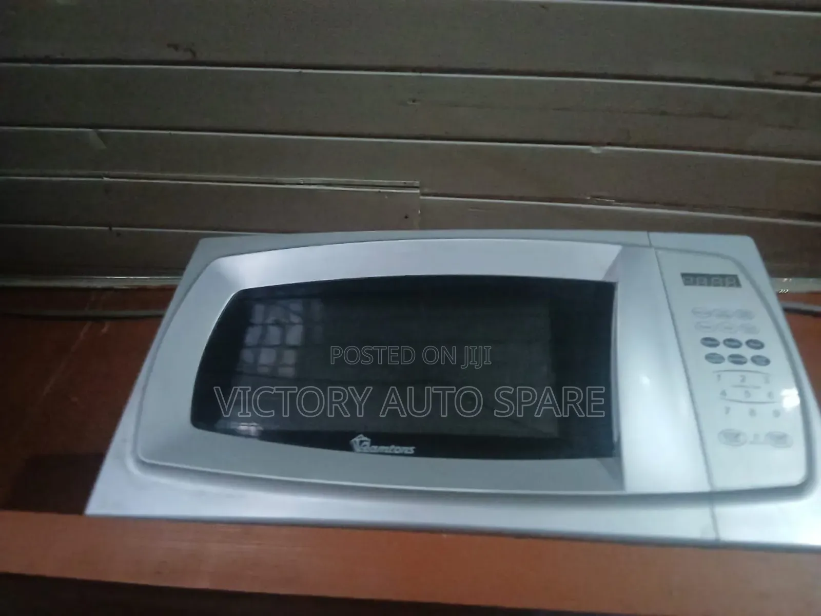 Silver Microwave With Grill