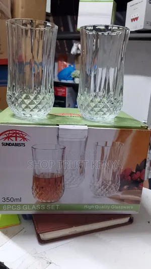 Diamond Long Glasses Set 6pcs