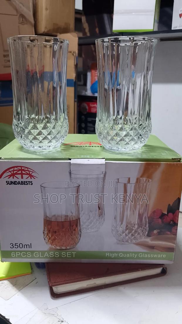 Diamond Long Glasses Set 6pcs - thumbnail 2