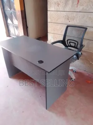 Front View Office Desk and Chair