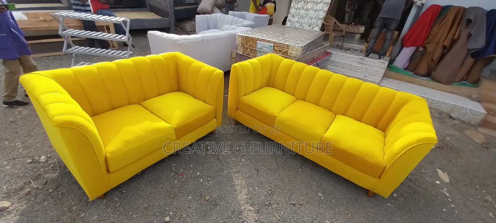 Yellowwish 5 Seaters Sofa