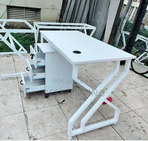 Metallic Based Office Desk and Pedestal