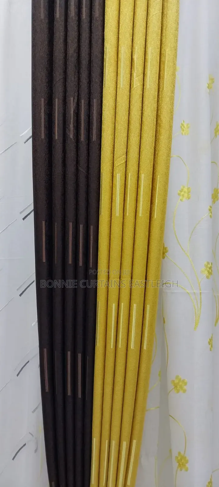 Yellow With Brown Curtains Curtains