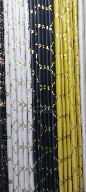 Velvet Yellow Curtains With Cream Curtains