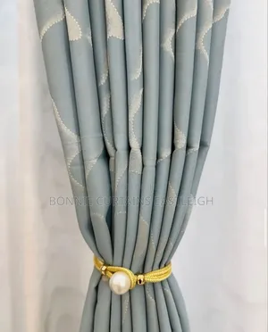 Gold Curtains and Blue for Bedrooms