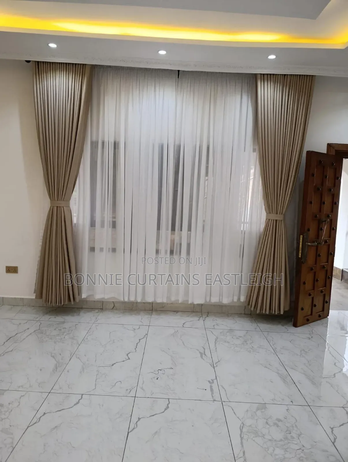 Grey Curtains and Brown for Guests Rooms