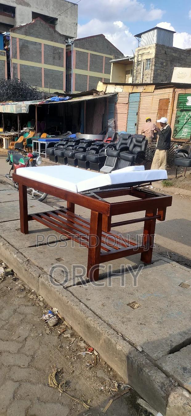 Mahogany Wooden Massage Bed - main view