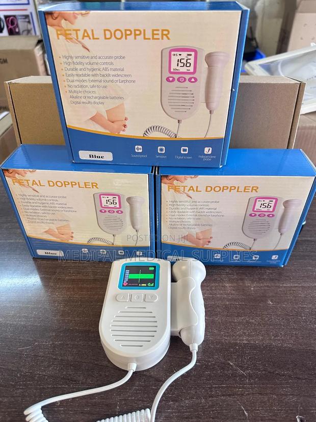 Blue Fetal Doppler Machine - main view