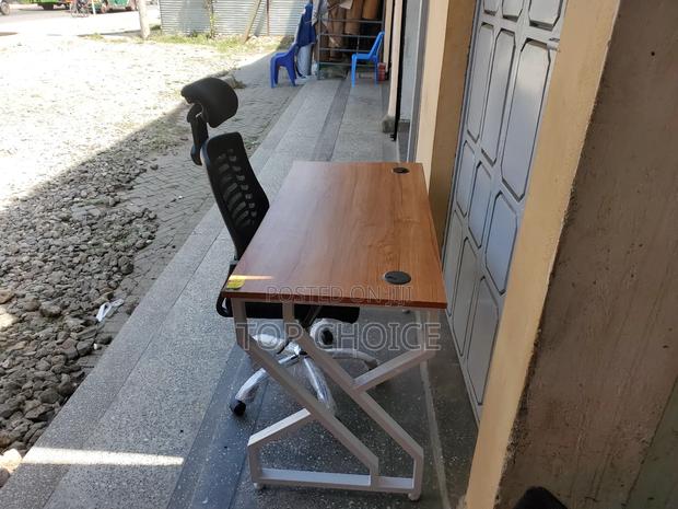 Table and Chair, Metallic Frame - thumbnail 2