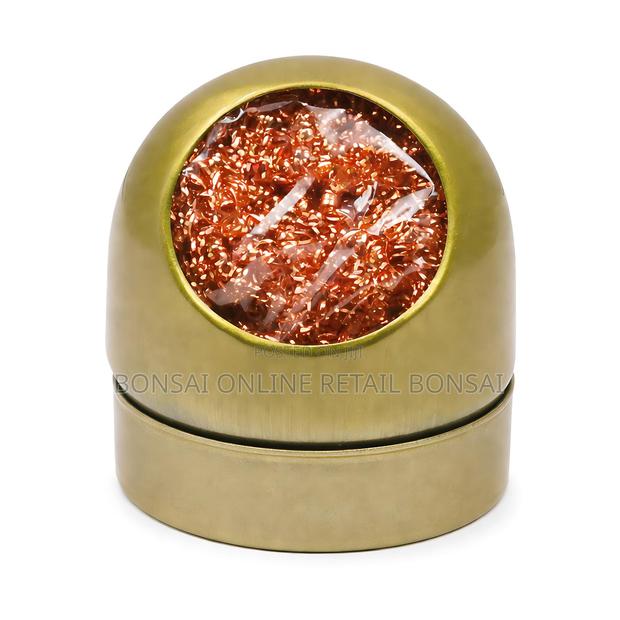 Solder Tip Cleaning Wire Holder, Brass Sponge Iron Cleaner Tool