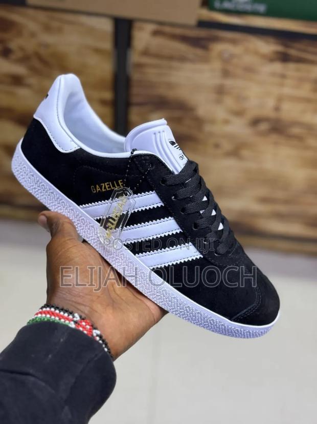 Adidas Gazelle Black White - thumbnail 3