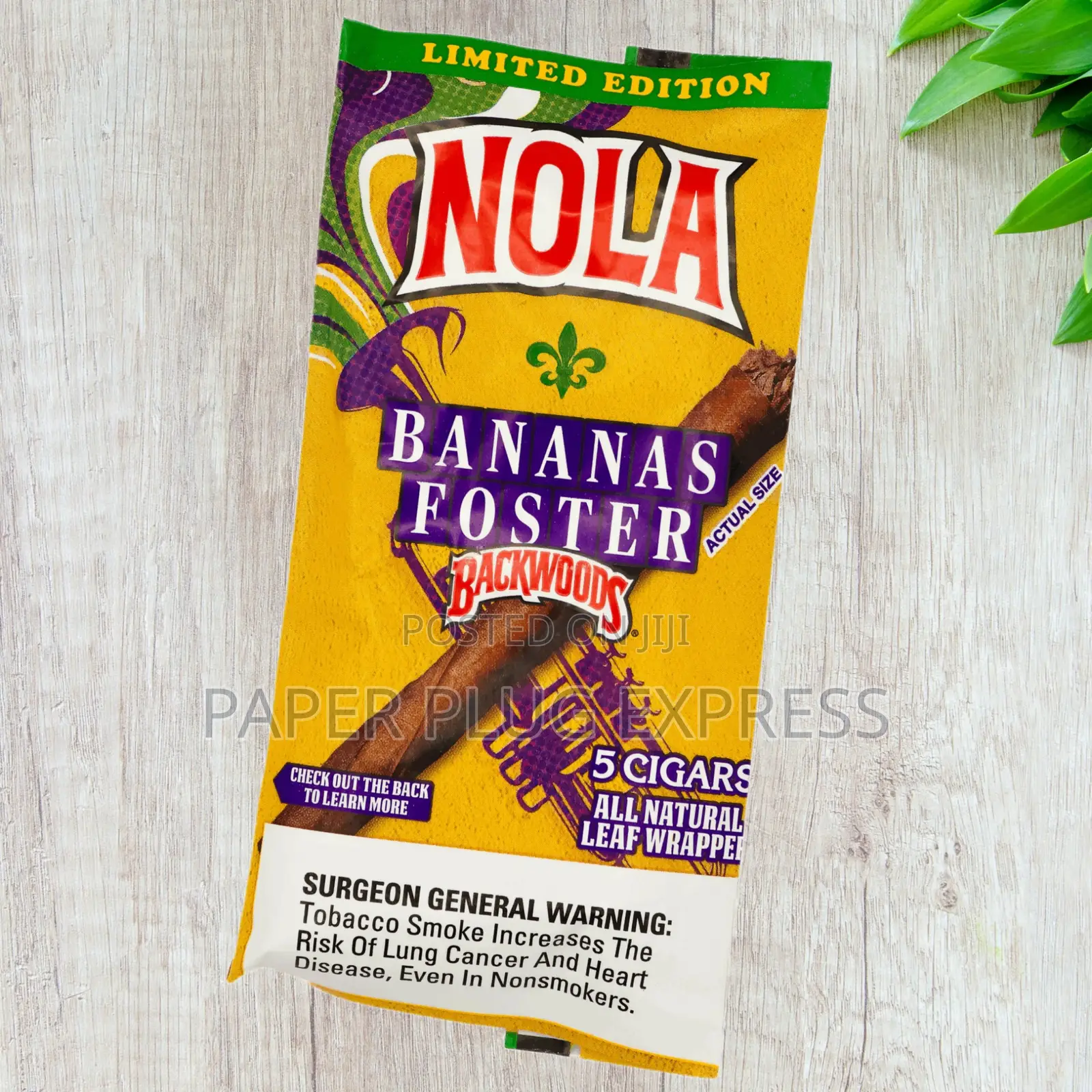 Nola Bananas Foster Backwoods Cigars - 5 Pack