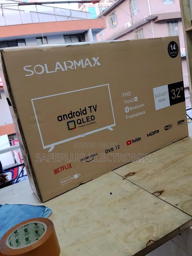 Solarmax 32" Smart Android Tv | Frameless Bezel | Netflix, Youtube's - thumbnail 2