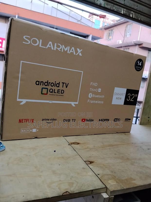 Solarmax 32" Frameless Android Tv | Solar Compatible | Kenya - thumbnail 3