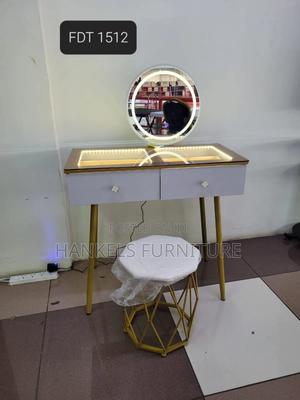 Premium Vanity Dressing Table With Marble Top Smart Mirror - main view