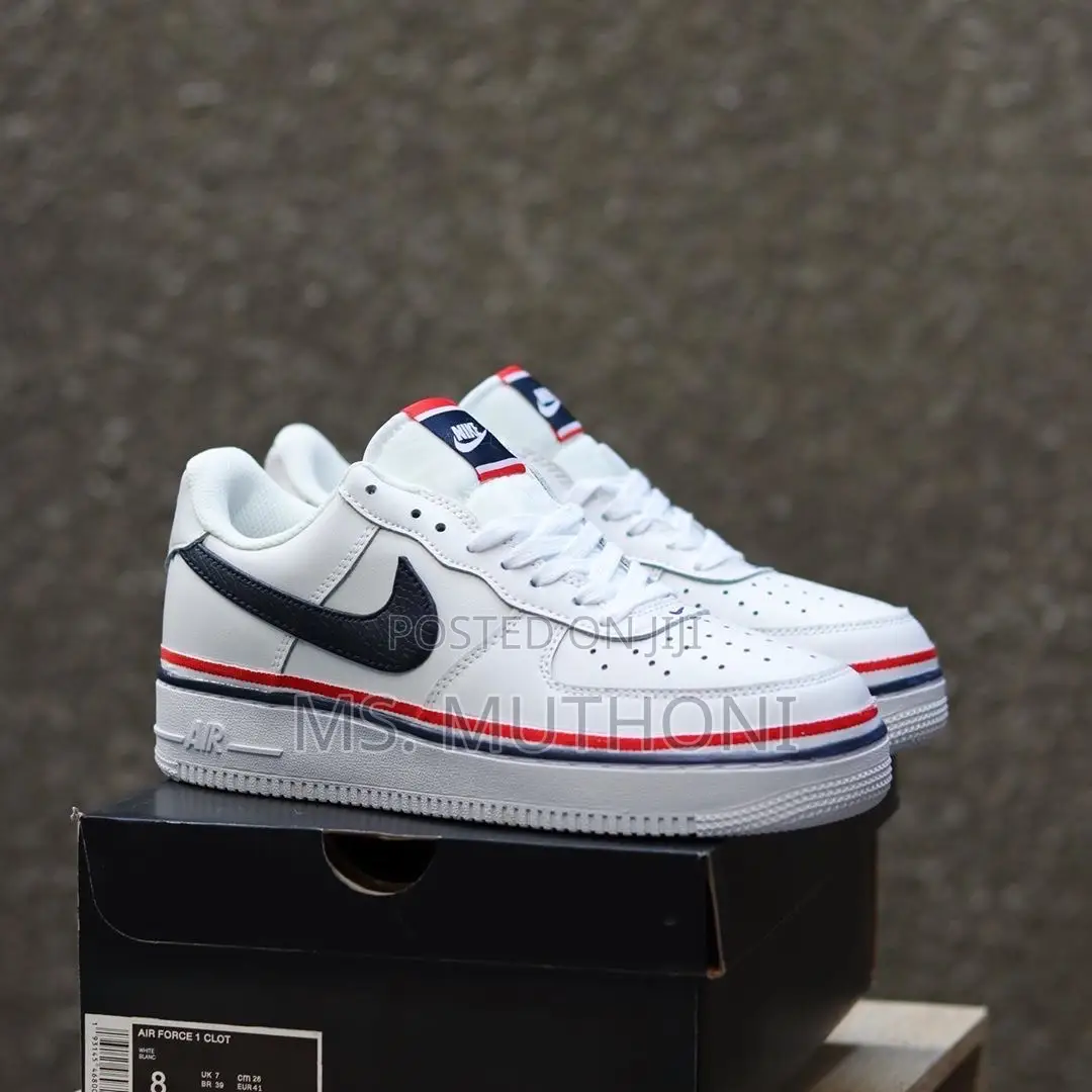 Nike Air Force 1 Lv8 1 (Gs) 'Ribbon White Blue' Sneaker.
