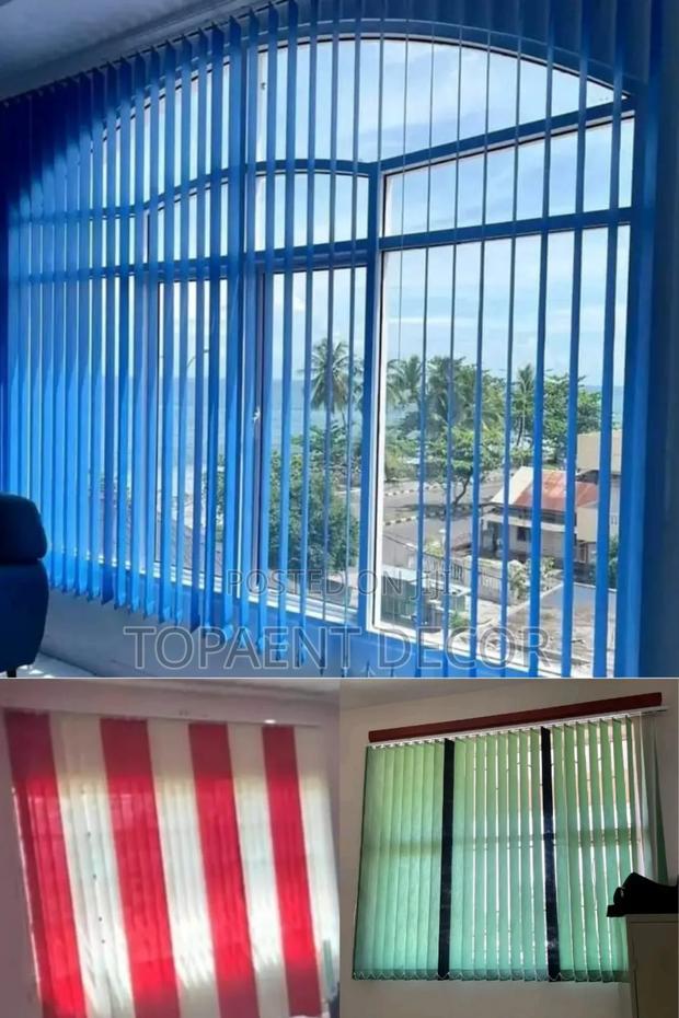 Elegant And Classy Vertical Office Window Blinds With Elegant Slats - main view