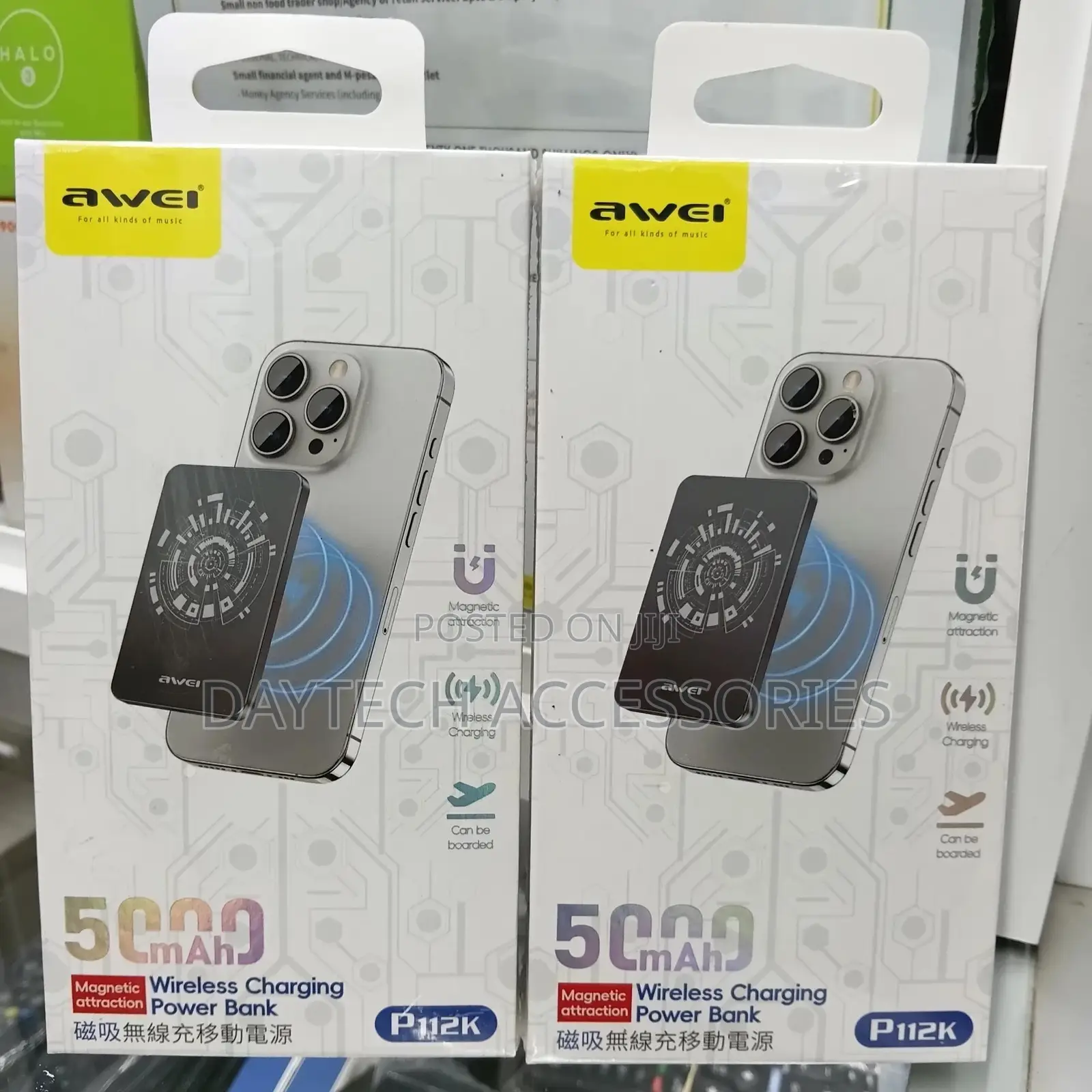 Awei P112k Wireless Powerbank Magsafe 5000mah