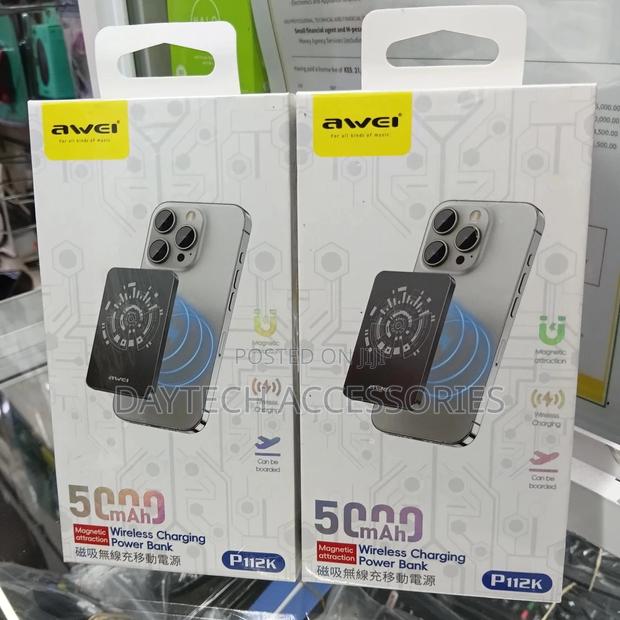 Awei P112k Wireless Powerbank Magsafe 5000mah - thumbnail 2