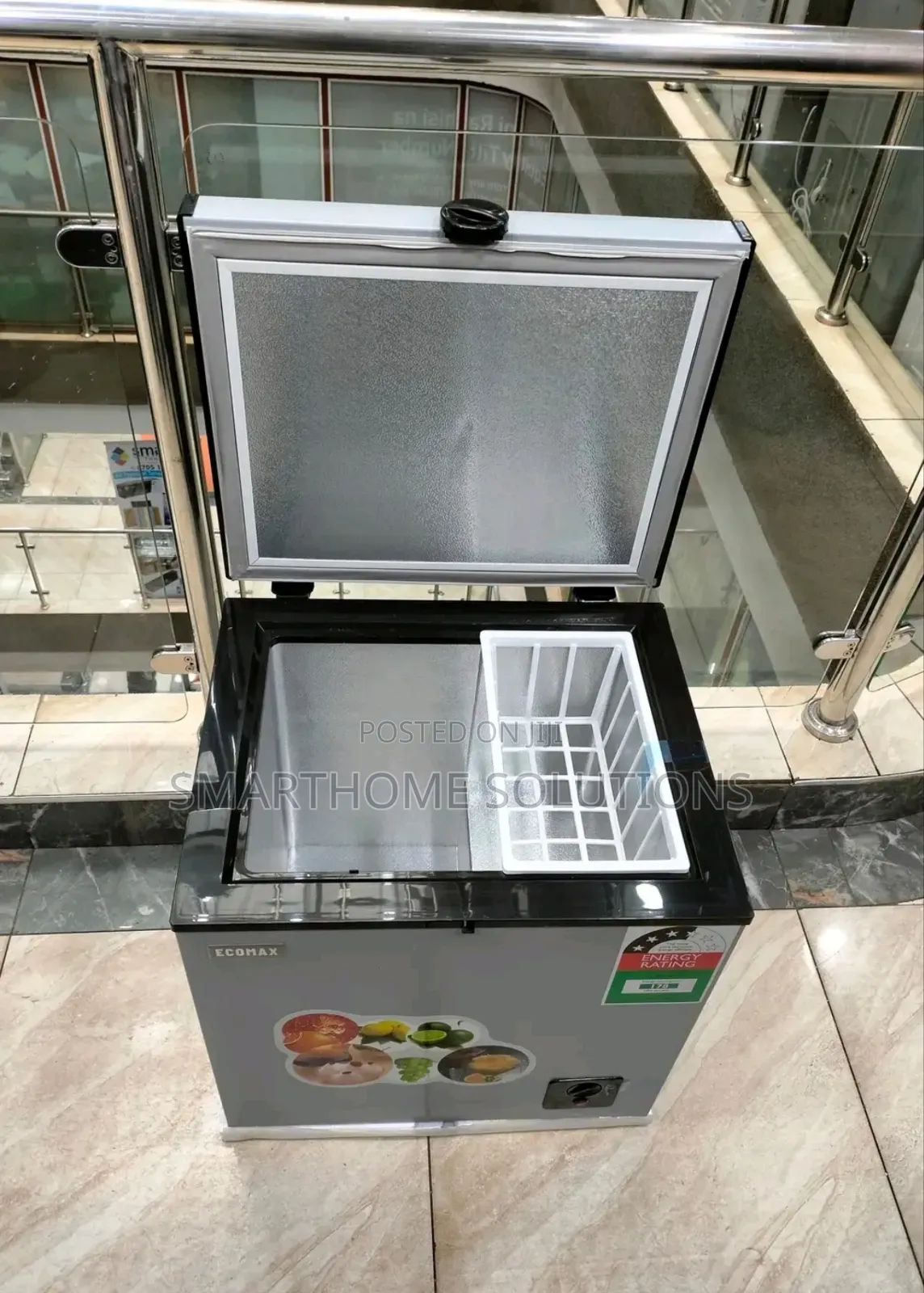 Ecomax 60 Litres Deep Chest Freezer With Free Fridge Guard