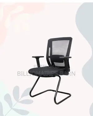 Black Visitor Chair | Firm Support With a Soft Landing Seat |