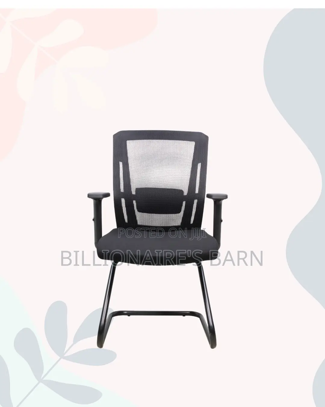 Black Visitor Chair | Firm Support With a Soft Landing Seat |