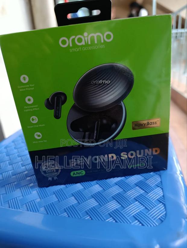 Oraimo Otw-630 Spacebuds Wireless Earbuds - Black - thumbnail 2