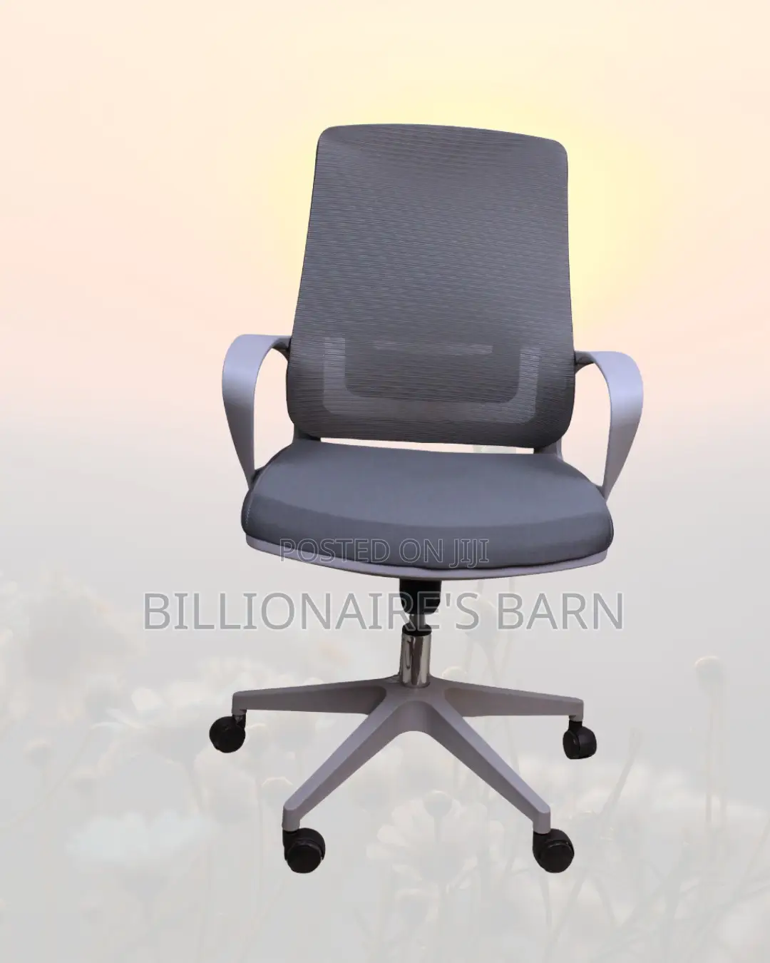 Grey Mid-Back Mesh Chair | Boardroom-Ready Style Without the Drama